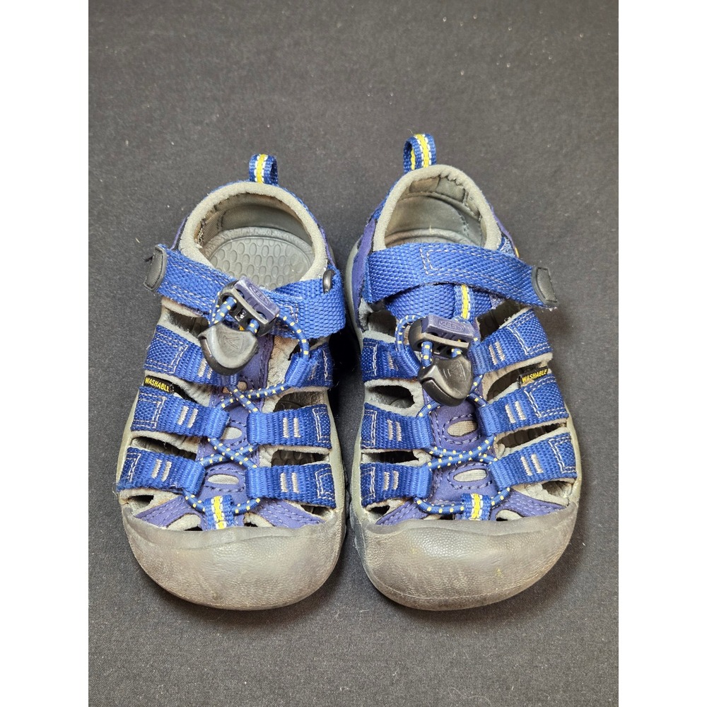Keen Newport‎ H2 Kids Blue Grey Outdoor Water Sandals Shoes 1009938 Size 8 US
